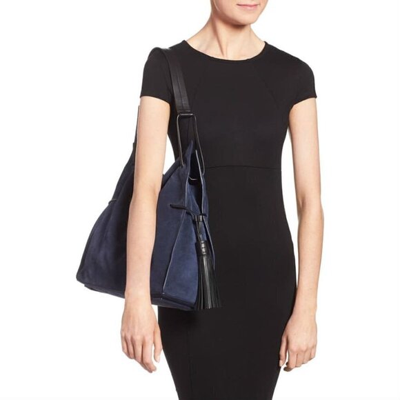 💕ALLSAINTS💕 Freedom Hobo Slouchy Handbag Suede - Picture 6 of 8